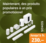 Jusqu’à 230 CHF de réduction sur les enceintes Sonos – uniquement jusqu’au 01.12 chez Fust