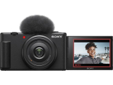 Appareil photo compact SONY ZV-1F (21 MPX, écran pliable et rotatif, vidéo 4K, ralenti, fonctions Vlog) Noir