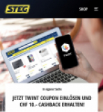Chez STEG : 10 CHF Cashback à partir de 100 CHF d’achat en payant avec TWINT