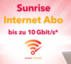 Abonnement Internet Sunrise chez QoQa : 10 Gbits /s pour un imbattable 35 CHF