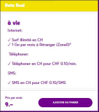De nouveau disponible :  Abonnement TalkTalk Data Deal Internet, 5G illimité + 1 Go à l’étranger pour seulement 9 CHF /mois.