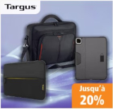 Action de rabais Fust – jusqu’à 20% de rabais sur les sacoches pour ordinateurs portables et les housses pour tablettes Targus
