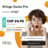 Abonnement Wingo Swiss Pro : données et téléphonie illimitées en Suisse, 1Go roaming / 100 minutes roaming téléphonie