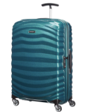 Valise Samsonite Lite-Shock – Spinner M, avec 4 roulettes, 69 cm, 73 L, bleu chez Amazon