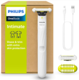 Rasoir et tondeuse Intimate Philips OneBlade avec protection supplémentaire de la peau et 2 lames SkinProtect (QP1924/30) chez Amazon