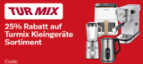 Code de réduction de 25% sur tous les petits appareils Turmix chez Nettoshop, par exemple : mixeur sur socle Turmix CX 750 (1000W, 1.5L)