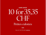 Lot de culottes Victoria’s Secret, 10 petites culottes pour 44,35 CHF avec frais de port inclus