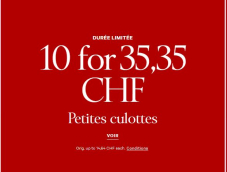Lot de culottes Victoria’s Secret, 10 petites culottes pour 44,35 CHF avec frais de port inclus