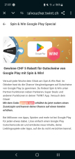 Twint : Spin & Win Google Play Special
