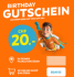 Bon d’achat LIPO avec une réduction de 20 CHF à partir d’un montant de commande de 100 francs pour votre anniversaire
