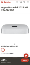 Apple Mac mini 2023 M2 256 Go / 8 Go