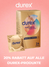 20% de rabais sur tous les produits Durex chez Amorana, par exemple gel lubrifiant et huile de massage Durex Play 2 in 1 Trio