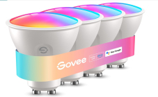 Lot de 4 Ampoules Govee GU10 LED RGBWW, 400 lumens, dimmables