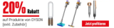 20 % de rabais sur les produits DYSON chez Interdiscount, par exemple DYSON Airwrap multi-stylers & sèche-cheveux