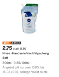 Action Migros : un rabais de 50% sur l’assortiment Nivea Migros