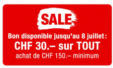 Bon Migros Do It + Garden d’une valeur de 30 CHF à partir d’un montant d’achat minimal de 150 CHF