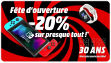 Pour célébrer les nouvelles ouvertures : 20% de réduction sur presque tout l’assortiment  chez MediaMarkt !