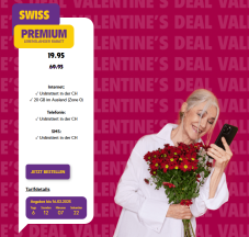 TalkTalk Swiss Premium (tout illimité en Suisse, y compris 5G, 20 Go roaming à l’étranger)