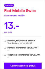 Abonnement Handy Abo Flat mobile Swiss chez Digital Republic