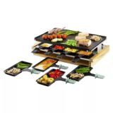 Gril à raclette SPC (8 poêlons + 4 poêlons doubles, 1200 W) chez LIPO à un prix-choc, livraison comprise