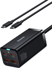 Baseus USB C Charger 100 W Charger 4 ports avec câble de 1,5 m