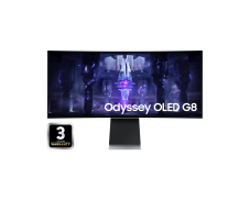 Ecran smart Samsung QD-OLED G85SB (34″, UWQHD, 175Hz, USB-C avec 65 W, réglable en hauteur + 3 ans de garantie) au nouveau meilleur prix