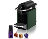 Machine à café à capsules KRUPS Nespresso Pixie en vert foncé + 70 CHF de café Nespresso offerts chez Conforama