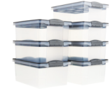 Rotho- 7 Boîtes de rangement empilables Dome A4 | 13 l |  chez Jumbo