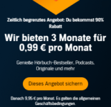 3 mois d’Audible pour 2.97€ (éventuellement nouveaux clients / pas d’abonnement en cours)