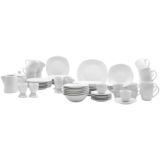 Service combiné James Wood 62 pièces en porcelaine à prix réduit chez LIPO