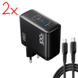 2x adaptateur secteur USB C INIU 100W avec câble USB-C à un prix imbattable chez Amazon grâce à un bon de réduction de 45%
