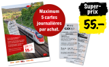 Coop : carte journalière spéciale pour 55 CHF – même sans abonnement demi-tarif