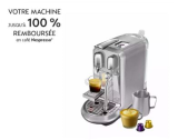Machine à café Sage Creatista Plus + 400 CHF en capsules Nespresso chez Nettoshop
