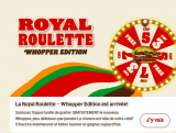 Roulette royale dans l’application Burger King avec une chance de 5% de gagner un Whopper gratuit