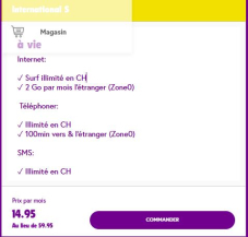 TalkTalk International S pour 14.95 CHF avec rabais à vie !