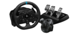 LOGITECH G923 TrueForce pour PS5 / PS4 / PC avec volant de course, pédales et circuit en promotion chez MediaMarkt