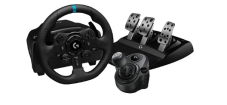 LOGITECH G923 TrueForce pour PS5 / PS4 / PC avec volant de course, pédales et circuit en promotion chez MediaMarkt