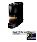 Machine à café Nespresso Krups Essenza Mini XN1108CH + 30 capsules L’Or + 90 CHF de crédit Nespresso