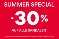 Solde d’été chez Vögele Shoes : 30% sur toutes les sandales (en sont exclus les articles déjà réduits) !