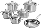 Ensemble de casseroles WMF “Brillant” en acier inoxydable, 6 pièces avec 5 casseroles et 1 poêle avec livraison gratuite