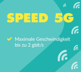 yallo Go! Max Abonnement de données avec vitesse 5G (jusqu’à 2 Gbit/s, adapté à l’utilisation de routeurs) sans durée minimale de contrat