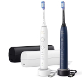 Brosse à dents électrique Philips Sonicare 7100 HX7429/01, lot de 2 en blanc et bleu marine – maintenant au nouveau meilleur prix !
