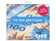 Le crédit de départ ZAK de 100 CHF est toujours valable