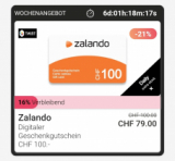 🔥 Top Deal : Carte-cadeau Zalando de 100 CHF pour seulement 79 CHF (remise de 21%) dans l’app Twint